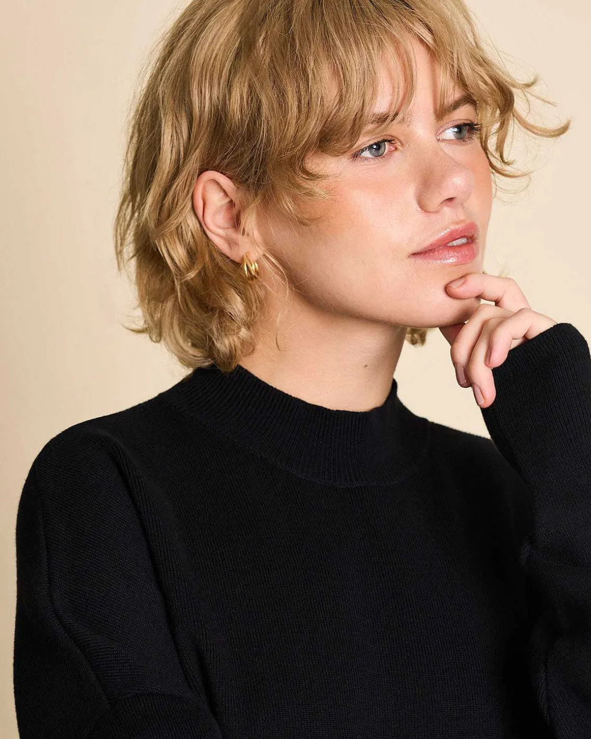 Knit Dress Nuna Black Gots