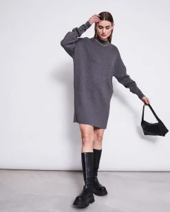 Knit Dress Nuna Dark Grey Gots