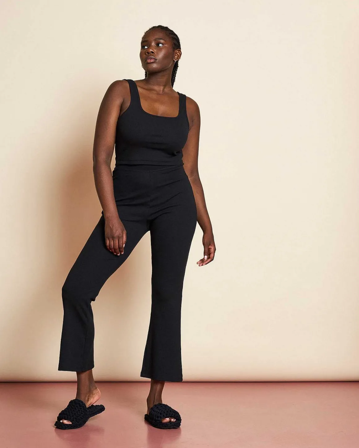 Knit Slippers Berlinette Black