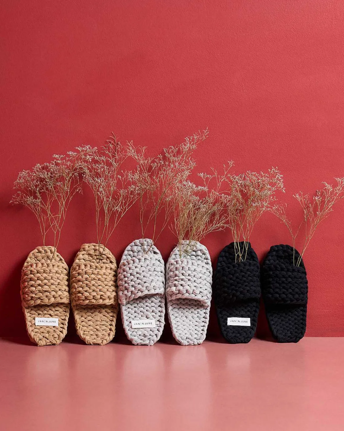 Knit Slippers Berlinette Grey