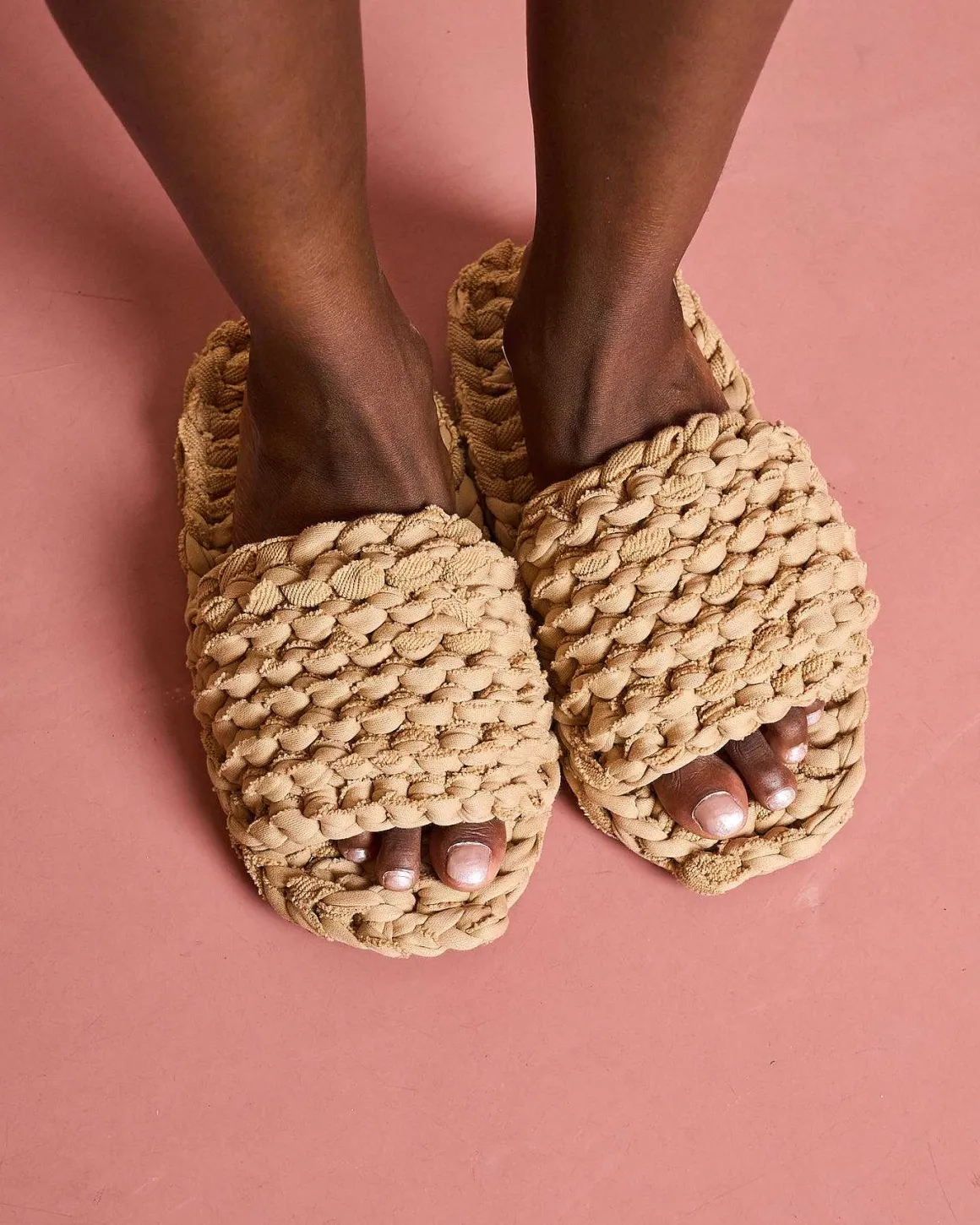 Knit Slippers Berlinette Sand