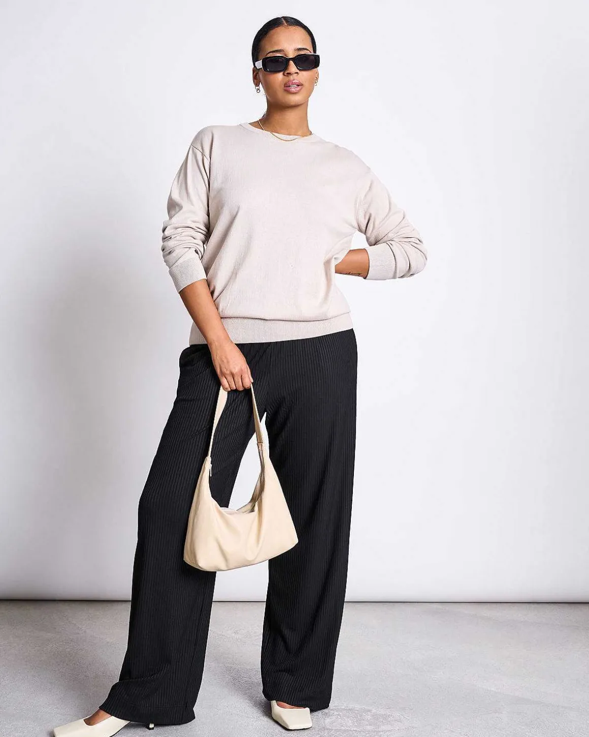 Knit Sweater Cali Ivory