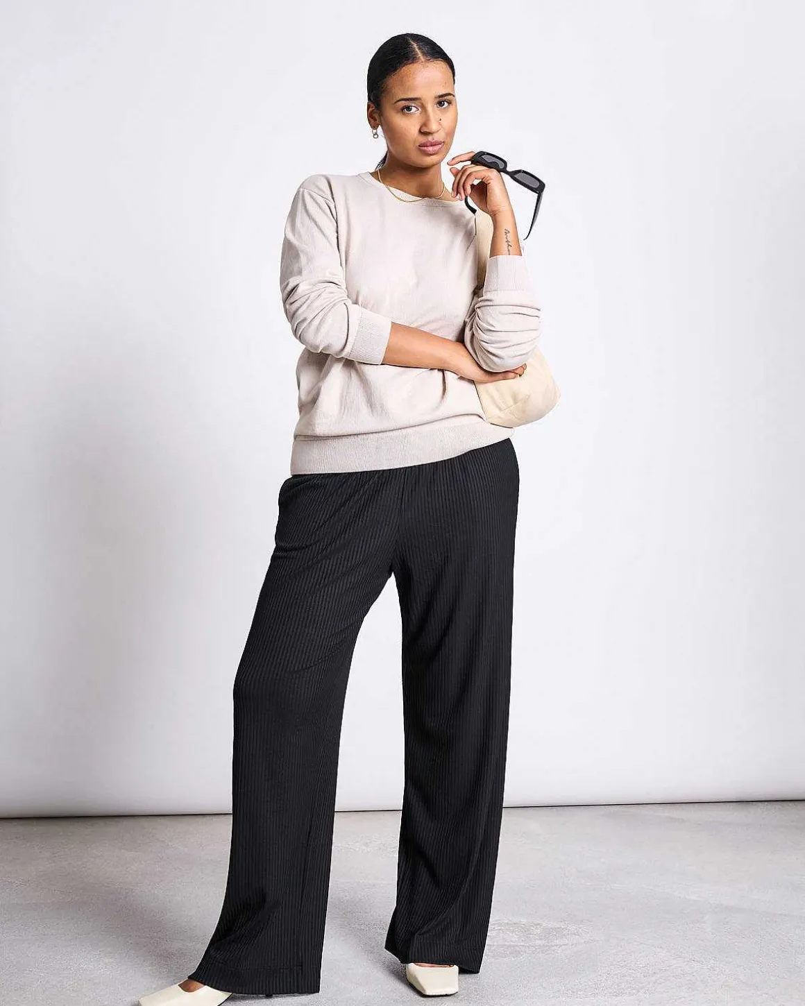 Knit Sweater Cali Ivory