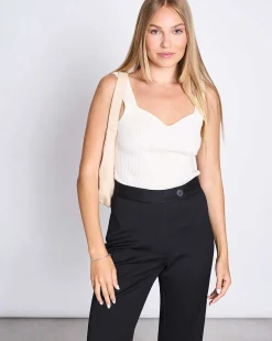 Knit Top Fara Offwhite Gots