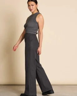 Knit Top Garda Dark Grey Gots