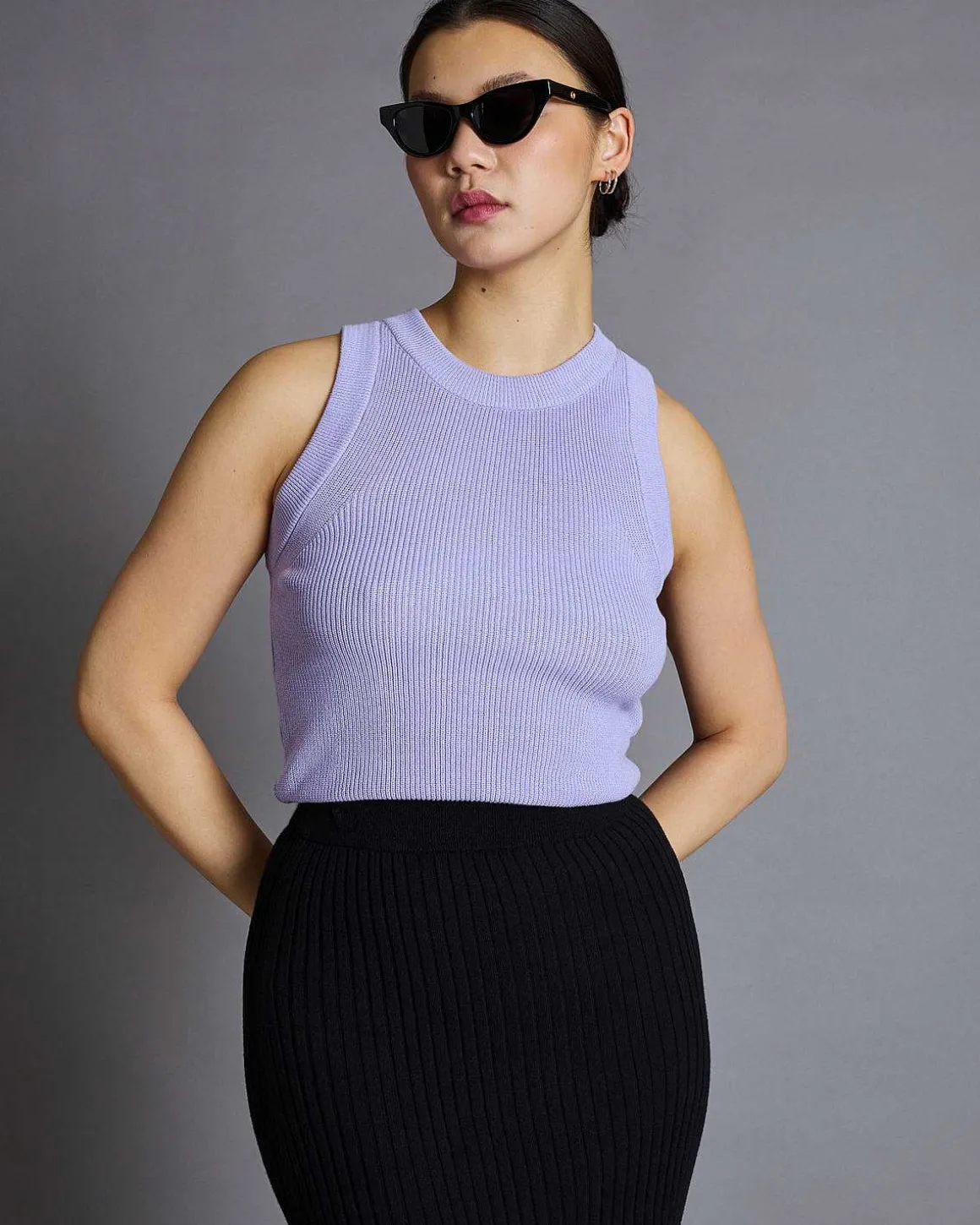 Knit Top Garda Lavender Gots