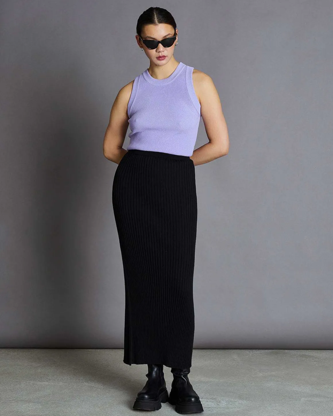 Knit Top Garda Lavender Gots