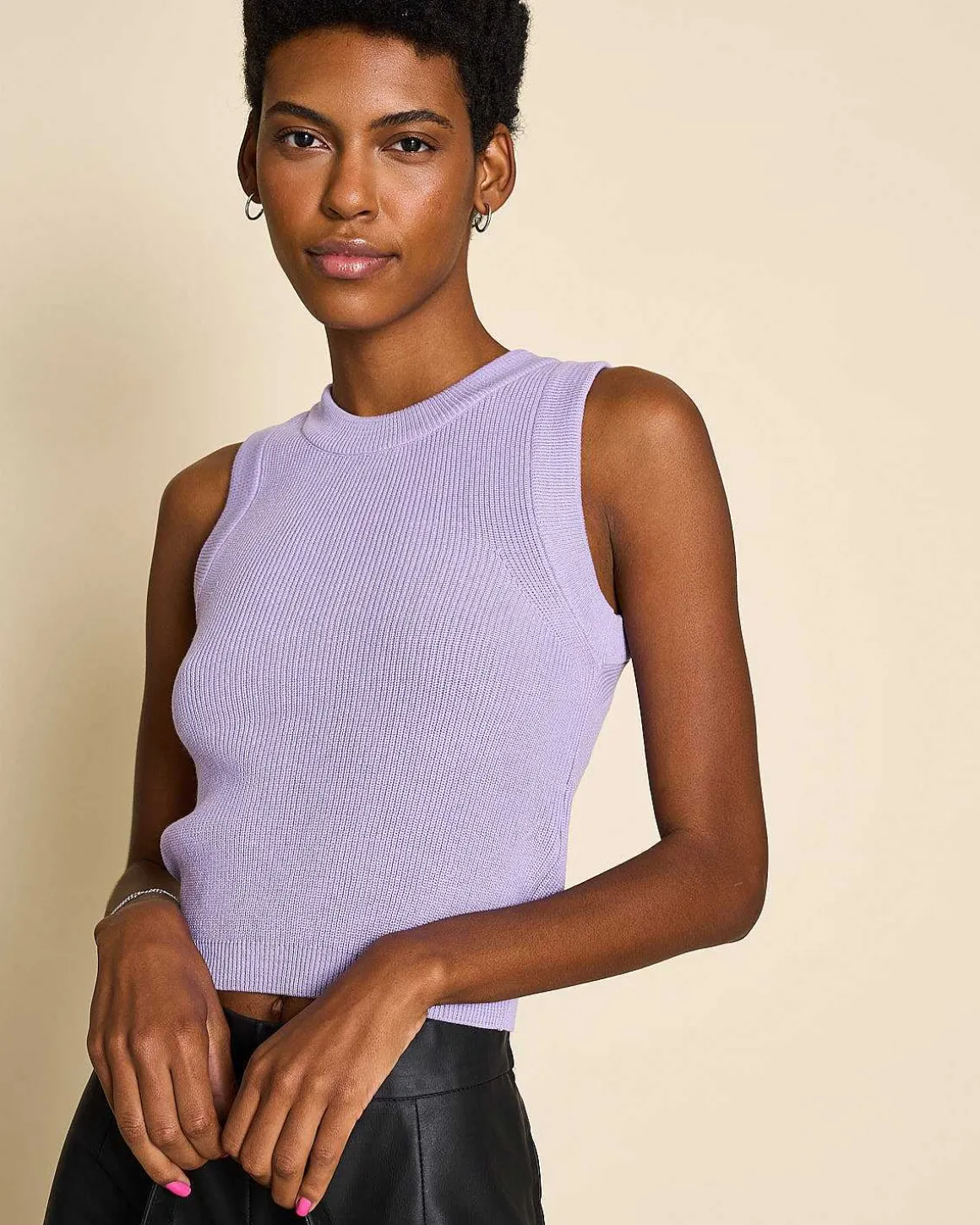 Knit Top Garda Lavender Gots