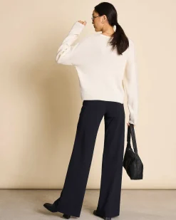 Light Knit Jumper Williamsburg Offwhite Gots