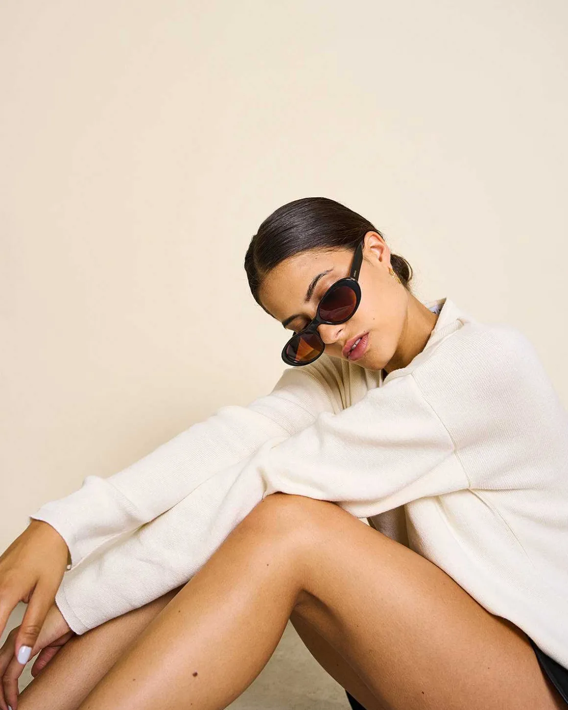 Light Knit Jumper Williamsburg Offwhite Gots