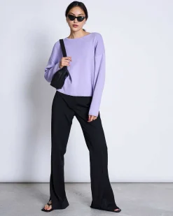 Light Knit Jumper Williamsburg Lavender Gots