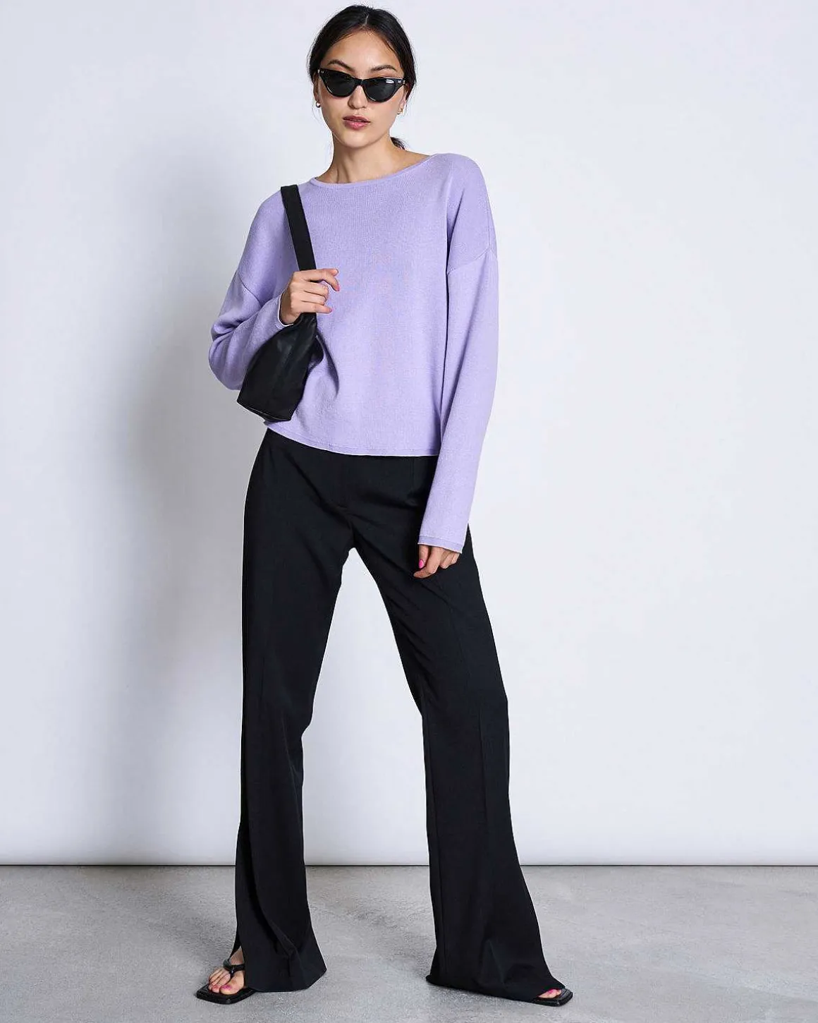 Light Knit Jumper Williamsburg Lavender Gots