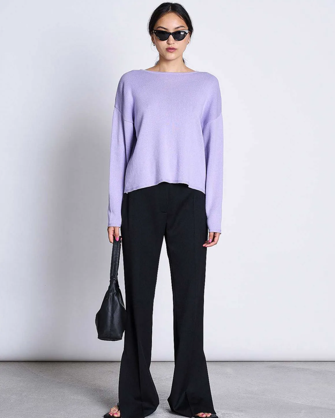 Light Knit Jumper Williamsburg Lavender Gots
