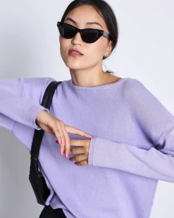 Light Knit Jumper Williamsburg Lavender Gots