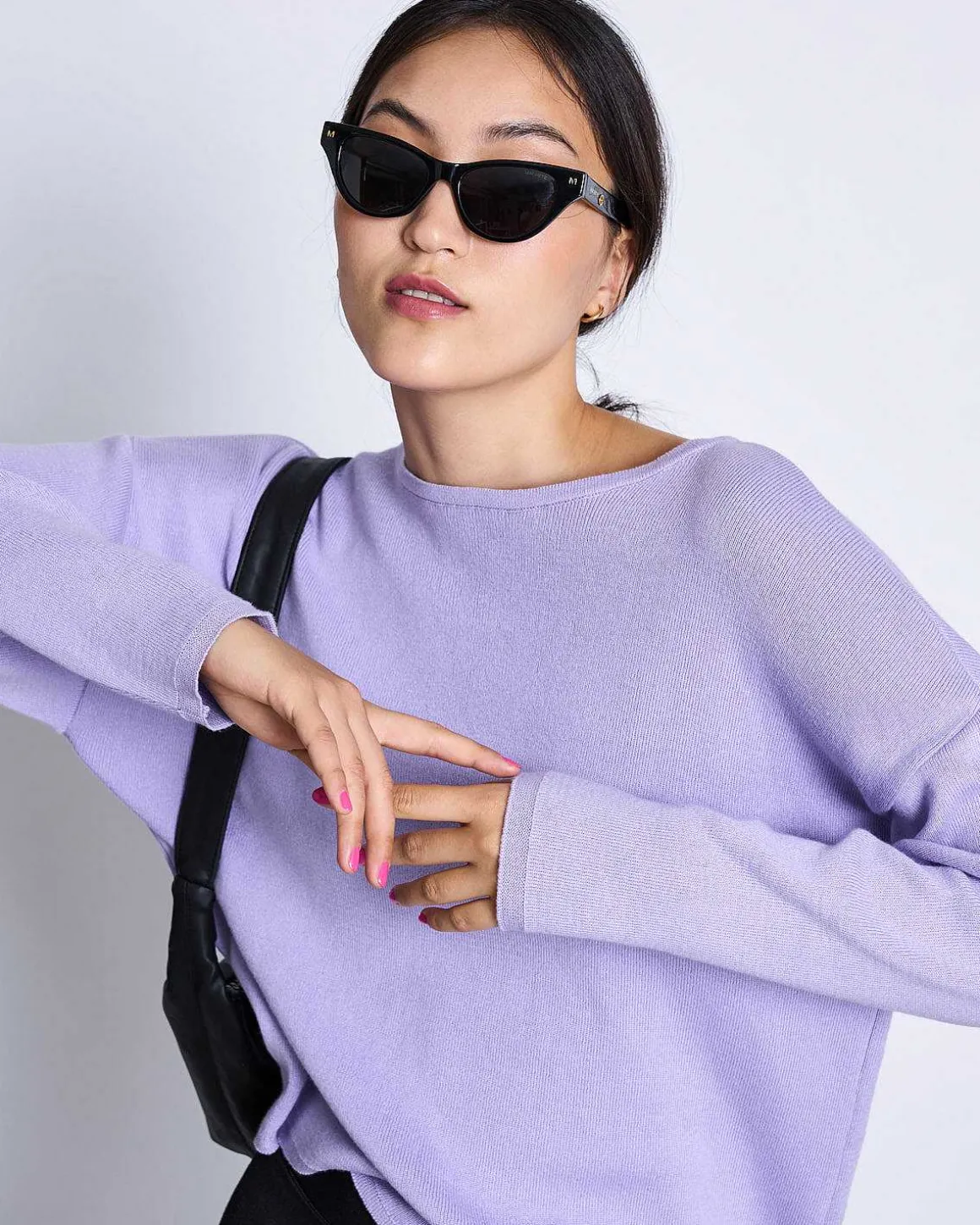 Light Knit Jumper Williamsburg Lavender Gots