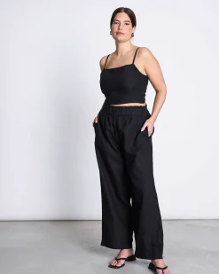 Linen Pants Beveren Black