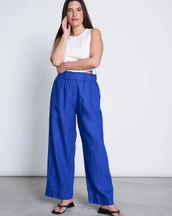 Linen Pants Beveren Blue
