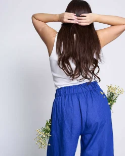 Linen Pants Beveren Blue