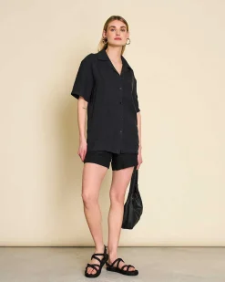 Linen Shirt Gent Black