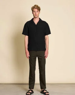 Linen Shirt Gent Black For Men