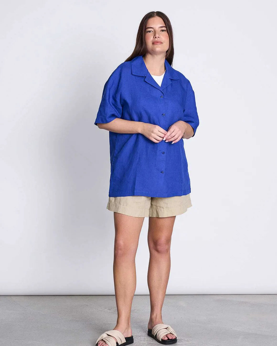 Linen Shirt Gent Blue