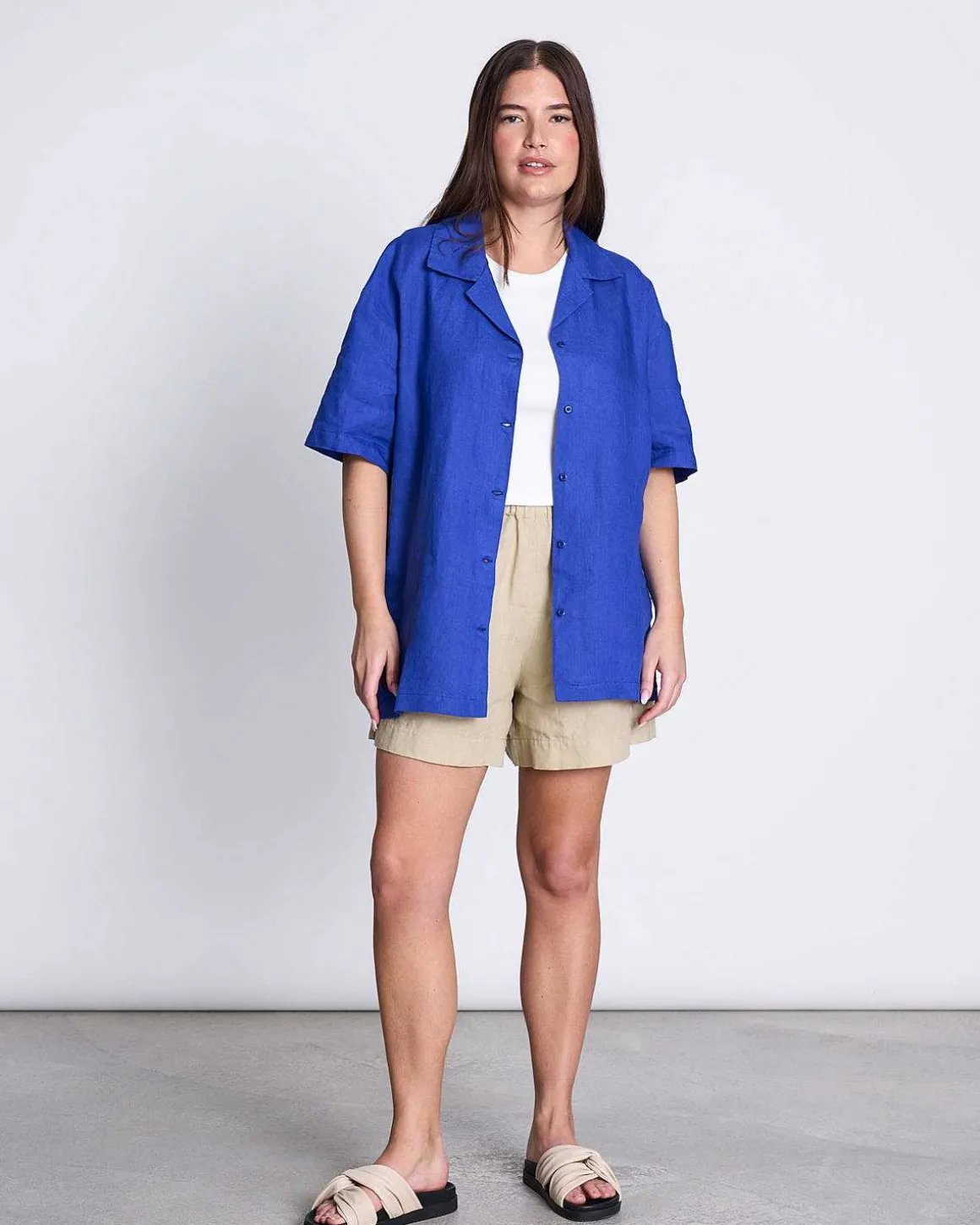 Linen Shirt Gent Blue