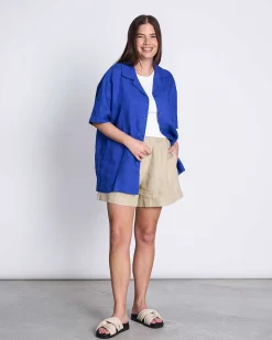 Linen Shirt Gent Blue