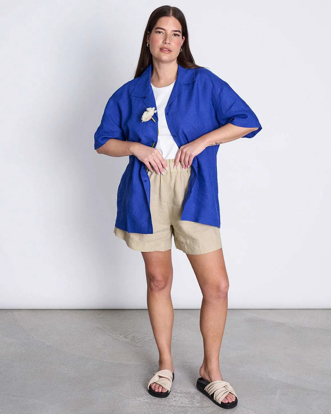 Linen Shirt Gent Blue