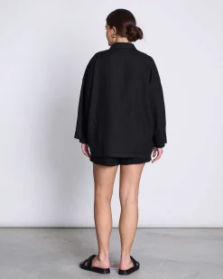 Linen Shirt Mons Black