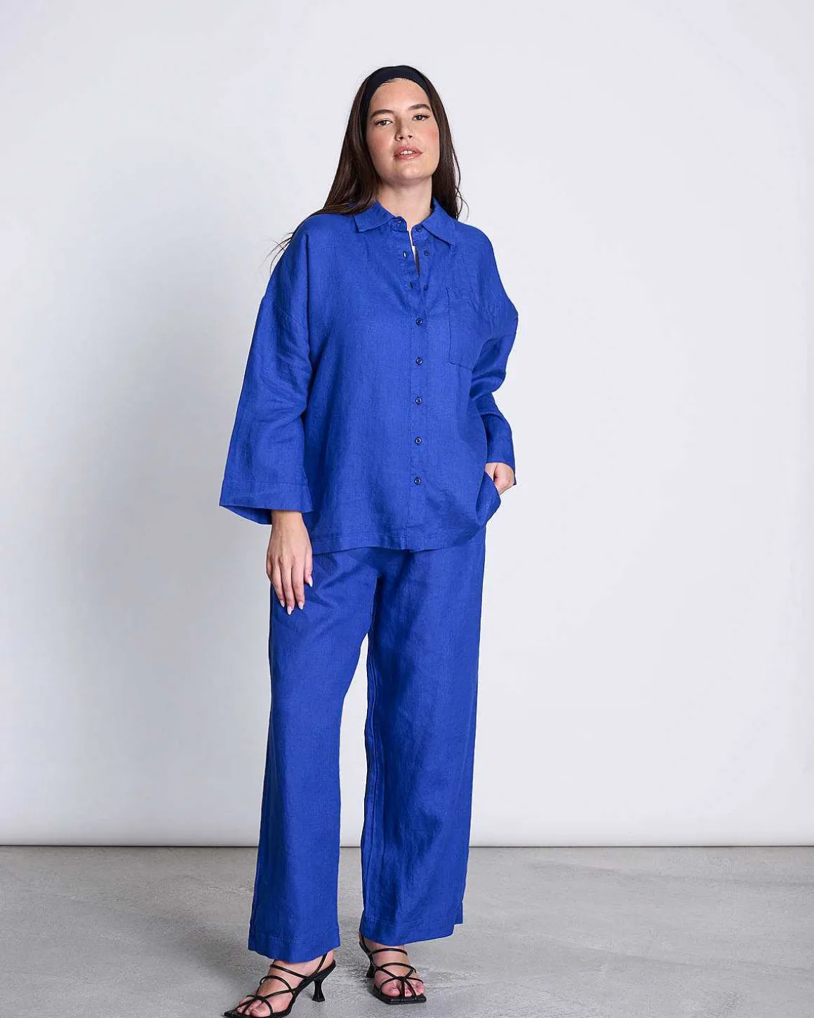 Linen Shirt Mons Blue