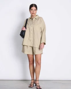 Linen Shirt Mons Sand