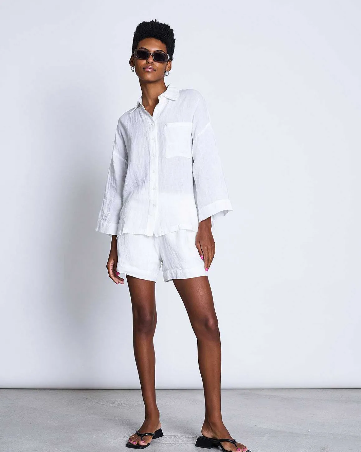 Linen Shirt Mons White