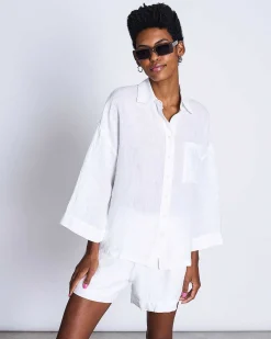 Linen Shirt Mons White