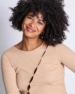 Longsleeve Divi Camel Gots