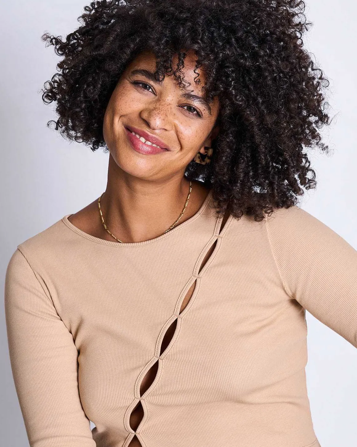 Longsleeve Divi Camel Gots