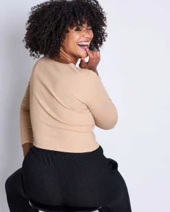 Longsleeve Divi Camel Gots