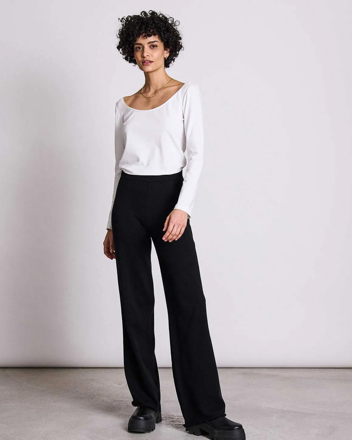 Longsleeve Scoop White