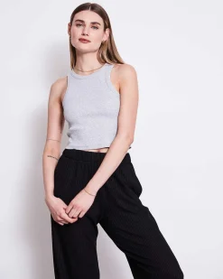 Lyocell Rib Pants Smilla Black