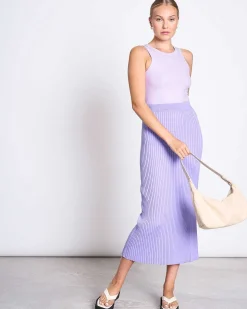 Lyocell Rib Tank Top Porto Lavender