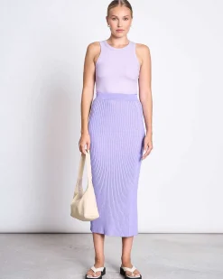 Lyocell Rib Tank Top Porto Lavender