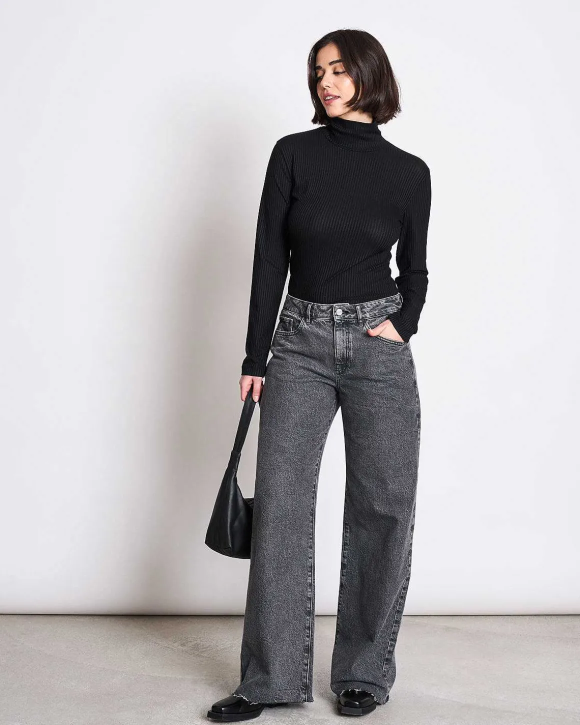 Lyocell Turtleneck Mio Black