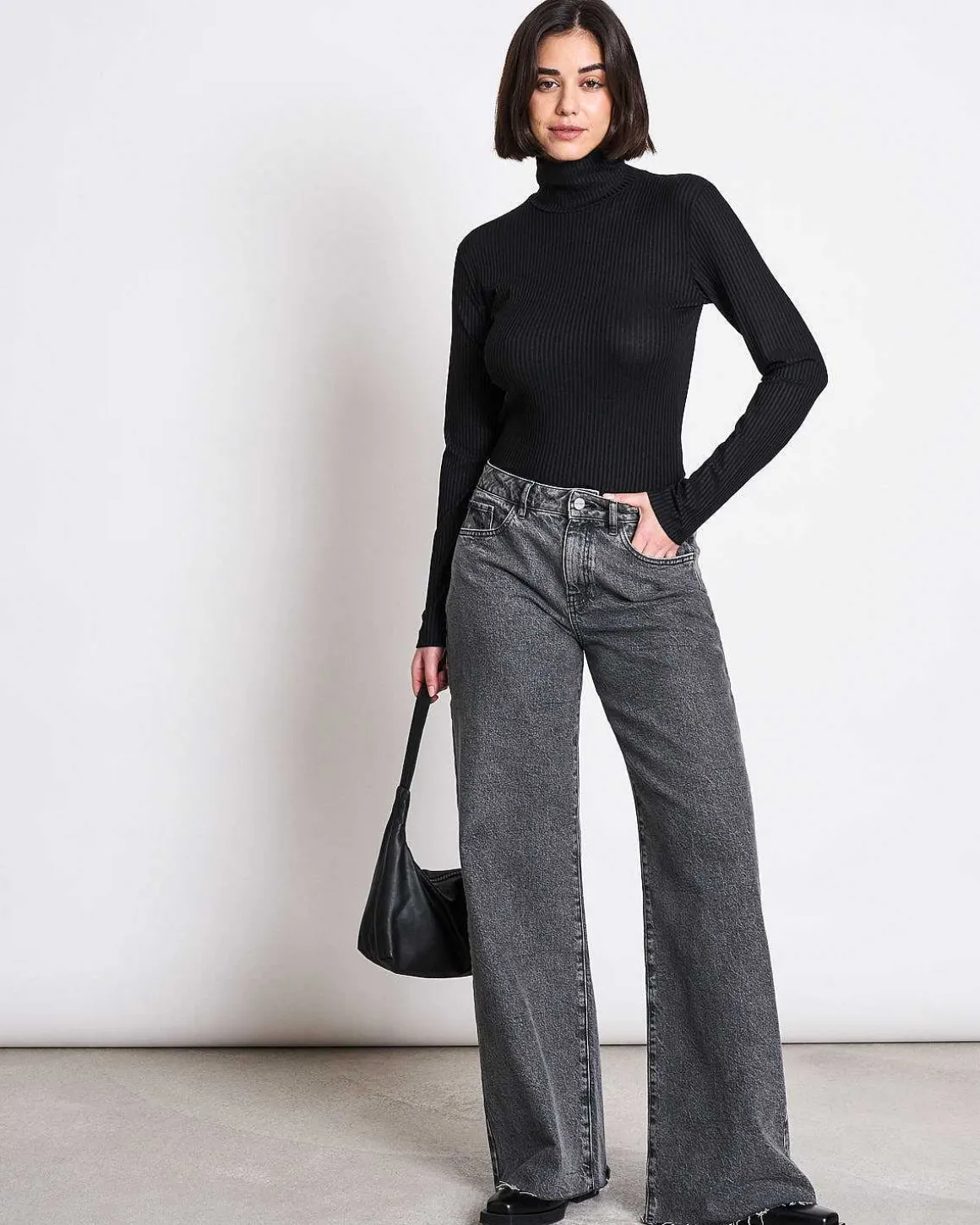 Lyocell Turtleneck Mio Black