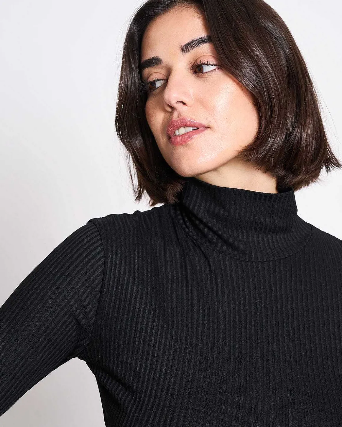 Lyocell Turtleneck Mio Black