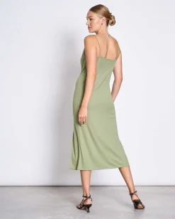 Midi Dress Helen Pale Olive