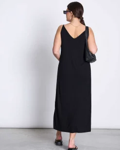 Midi Dress Triangle Black