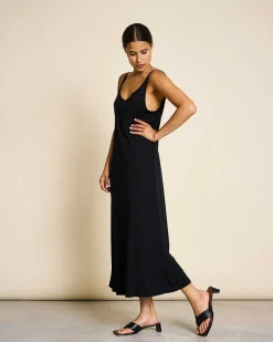 Midi Dress Triangle Black