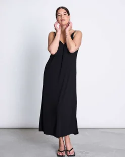 Midi Dress Triangle Black