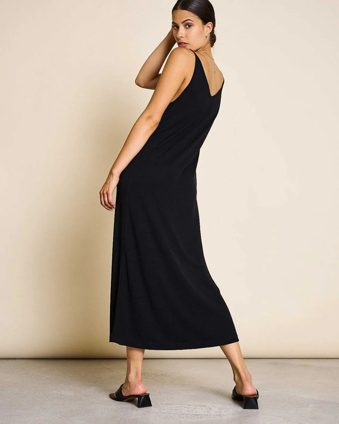 Midi Dress Triangle Black