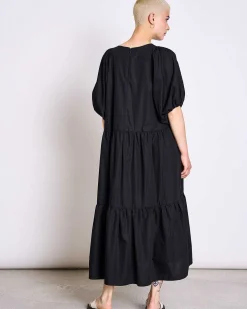 Midi Kleid Leiria Schwarz