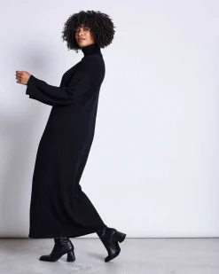 Midikleid Inari Schwarz Gots